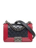 CHANEL Pre-Owned 2013-2014 small Boy Chanel shoulder bag - Black