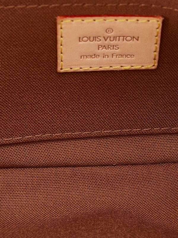 Louis Vuitton Pochette Marelle Brown Canvas Clutch Bag (Pre-Owned)