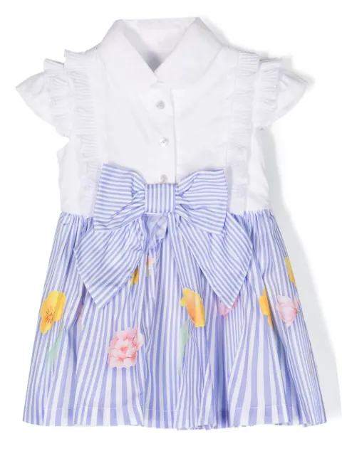 Lapin House ruffled striped dress