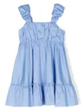 Lapin House elasticated-straps cotton dress - Blue