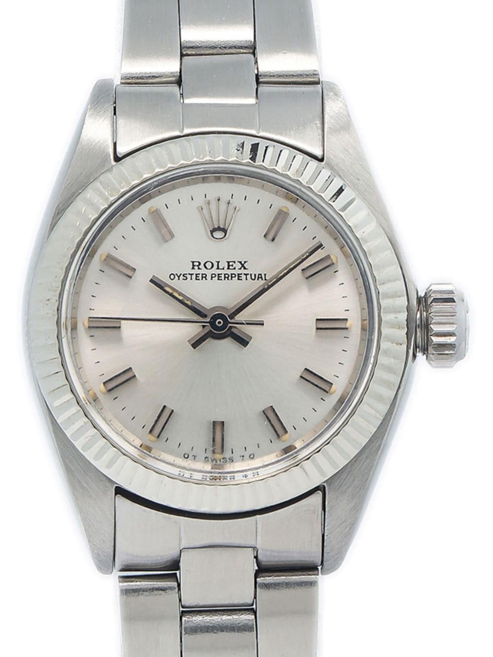 Pre-owned Rolex  Oyster Perpetual 26mm In Silver