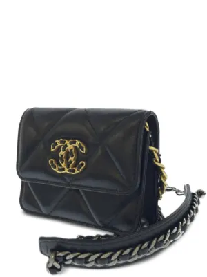 Chanel 19 flap best sale coin purse with chain