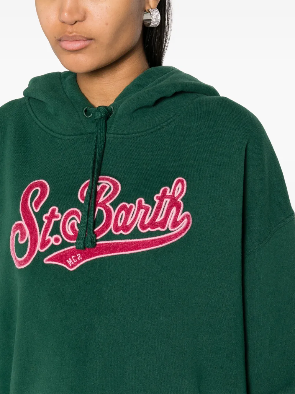 MC2 Saint Barth Mindy katoenen hoodie Groen