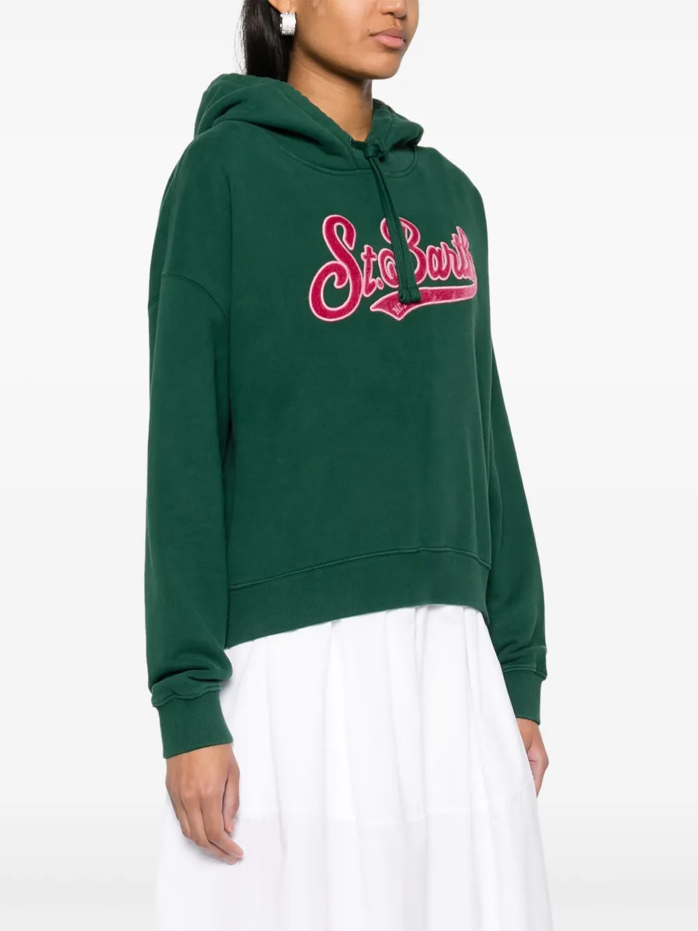 MC2 Saint Barth Mindy katoenen hoodie Groen