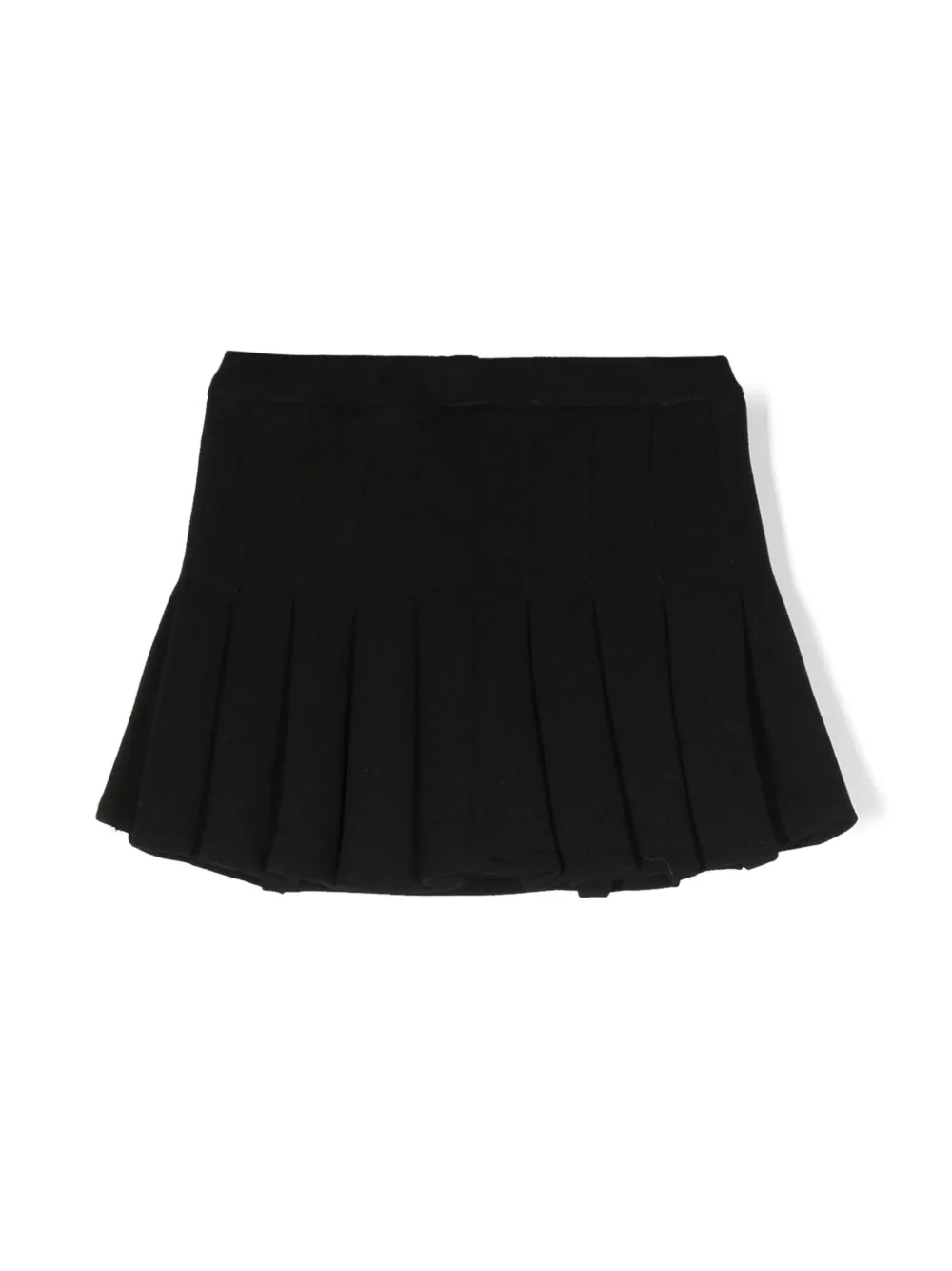 Miss Grant Kids chain-link detailing pleated skirt - Zwart