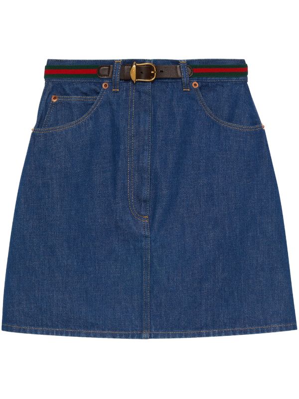 Gucci jean discount skirt