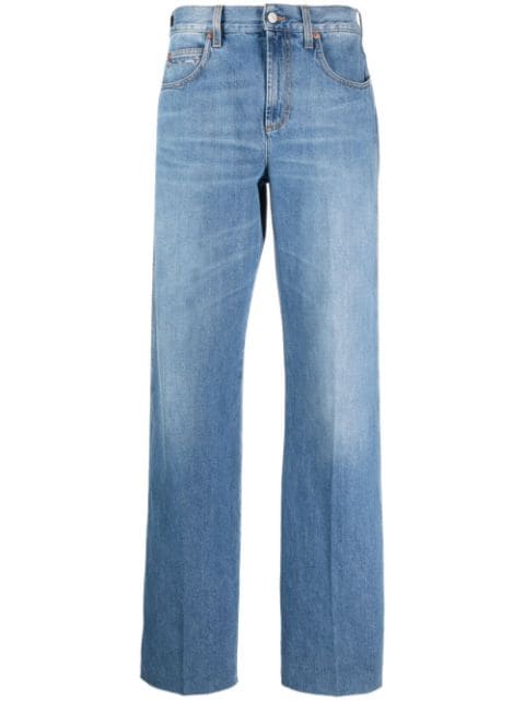 Gucci Horsebit-embellished straight-leg jeans