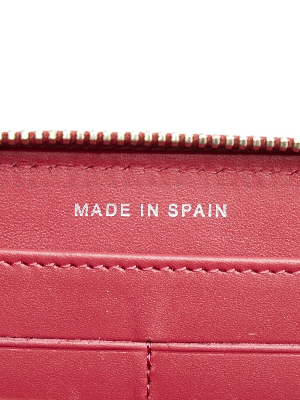 Red Chanel Brilliant Patent Zip Around Wallet