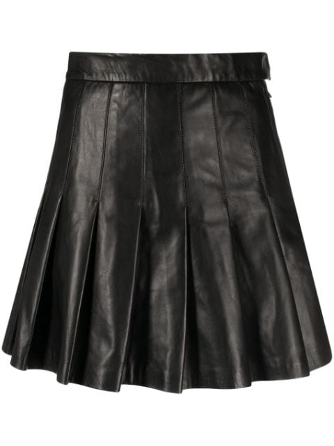 J.Lindeberg Vale leather pleated skirt