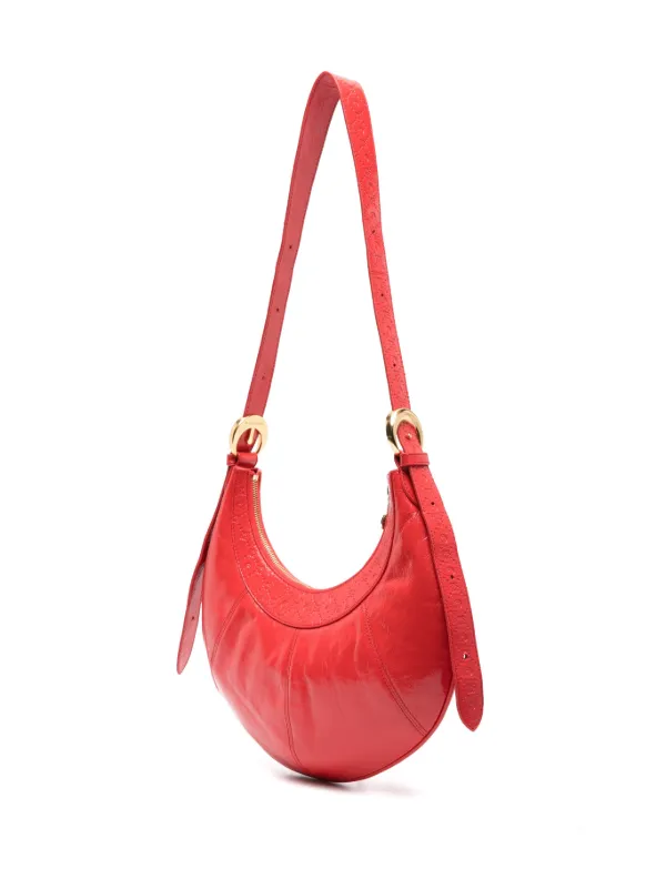 Marine Serre Eclips レザーショルダーバッグ | レッド