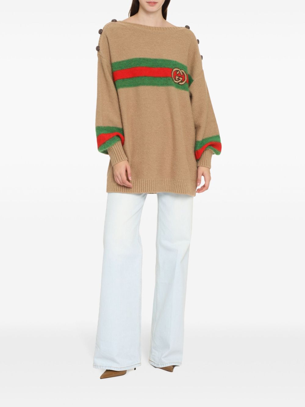 Gucci Interlocking G knitted jumper - Brown