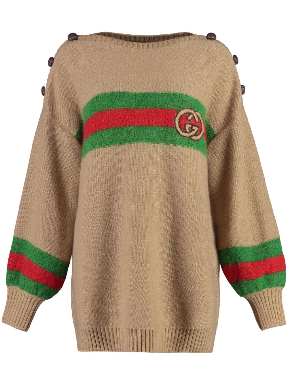 Gucci Interlocking G knitted jumper - Brown