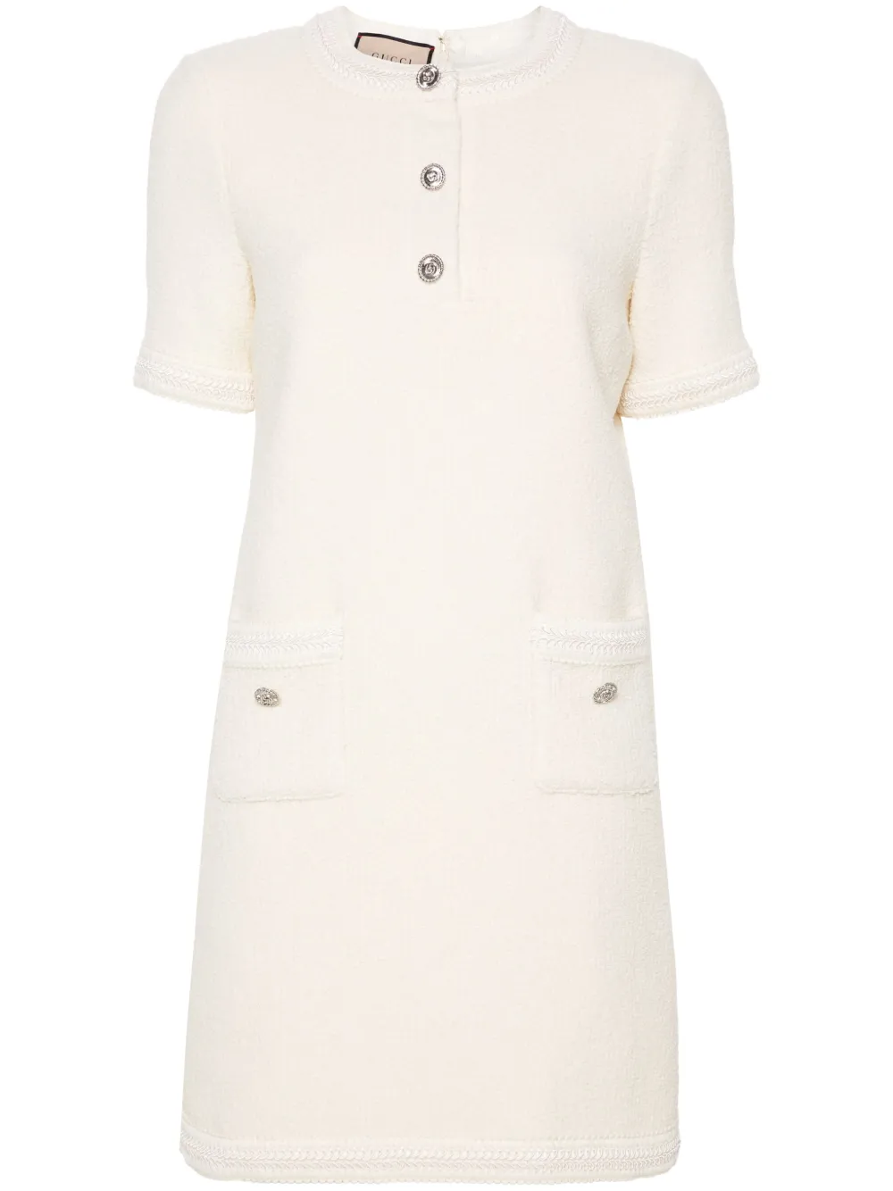Gucci Mini-jurk met GG-logo Beige