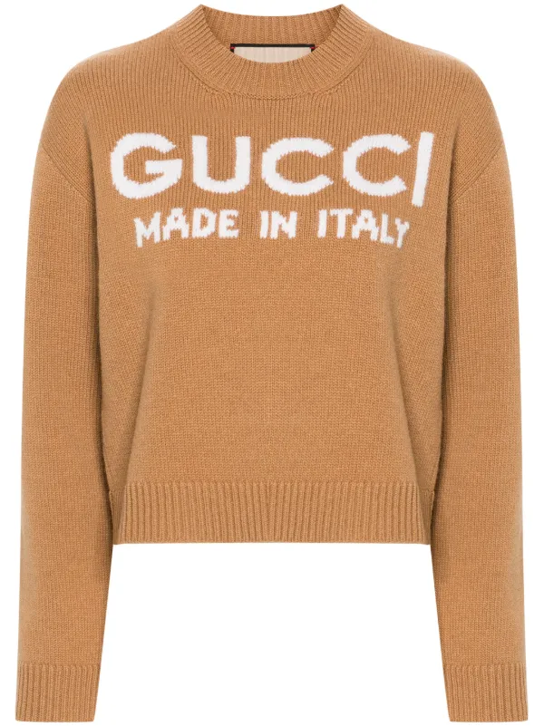 Gucci logo jumper hotsell