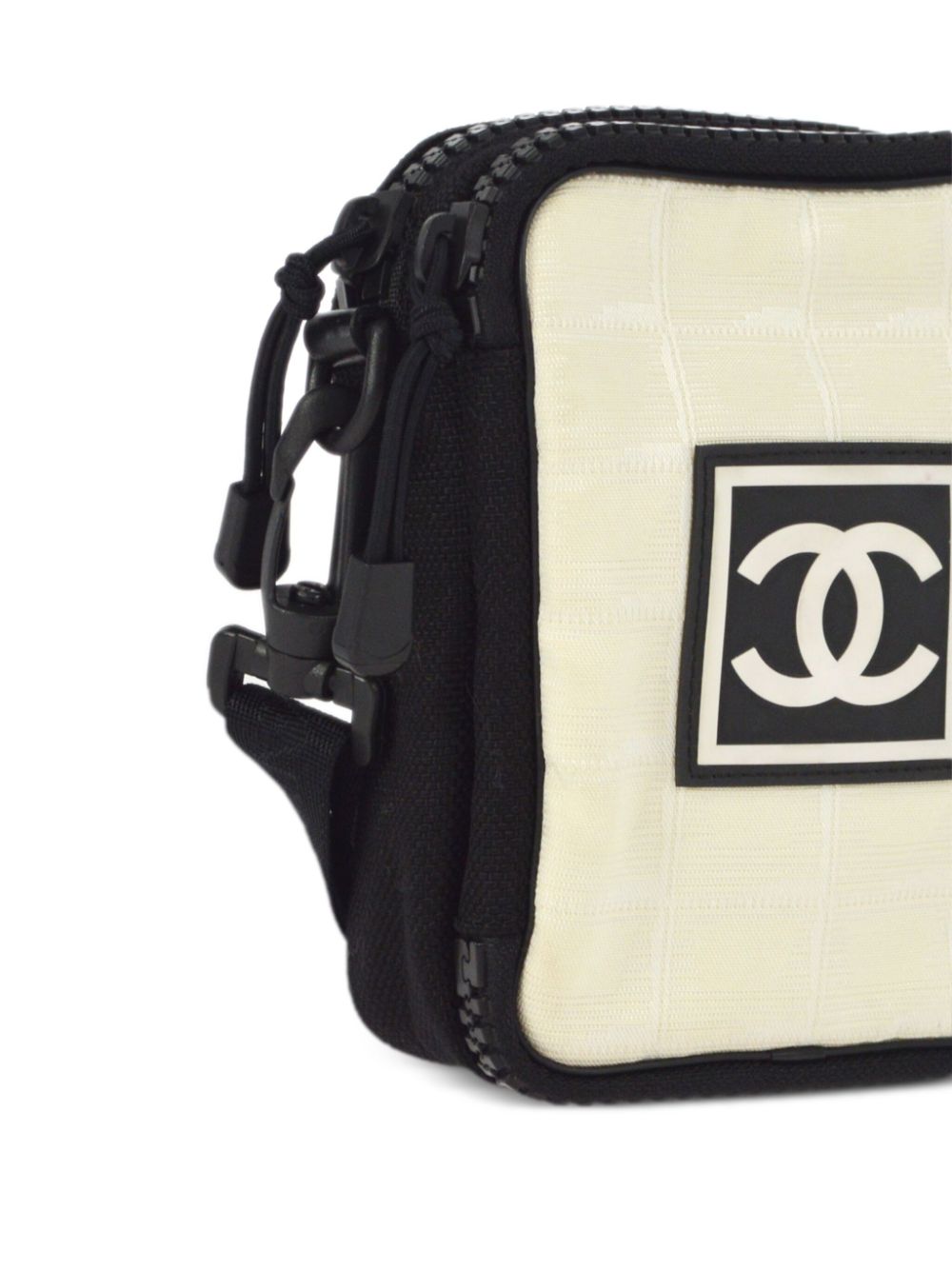 Affordable HOT SALE CHANEL 2003 Sports line Choco Bar logo-applique crossbody bag Women