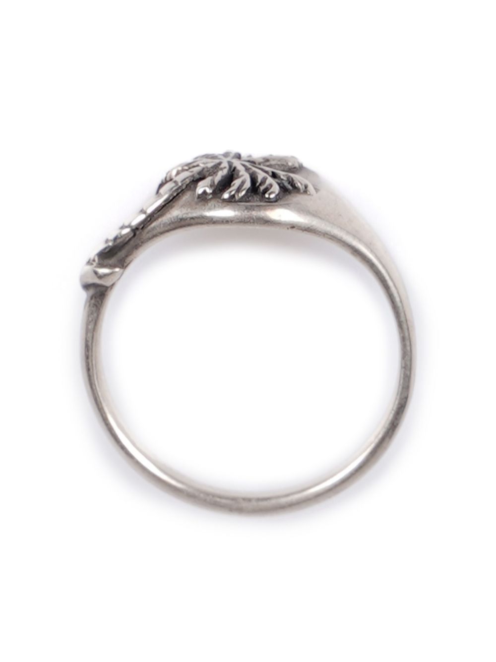 Shop Werkstatt:münchen Palm Polished-finish Ring In Silver