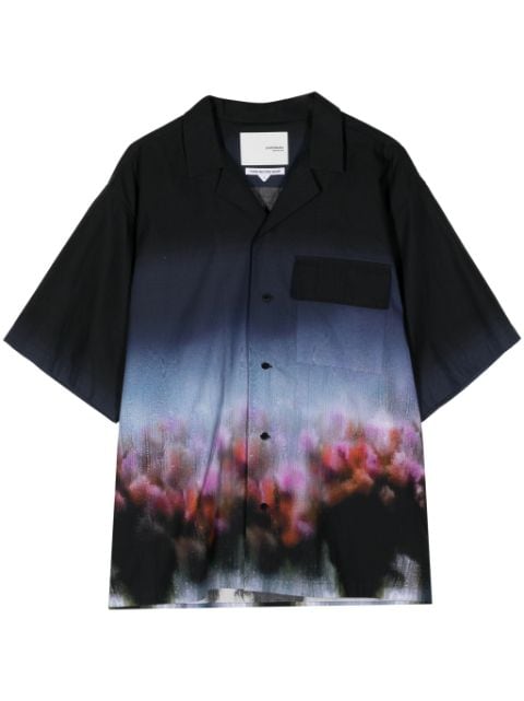 Yoshiokubo Fuzzy Flowers-print shirt
