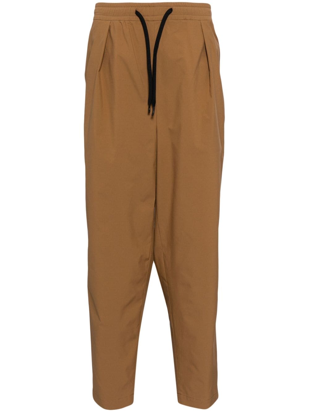 Yoshiokubo Tapered-leg Track Trousers In Brown
