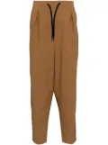 Yoshiokubo tapered-leg track pants - Brown