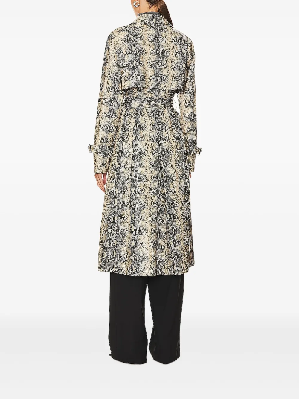 Simkhai Trenchcoat met ceintuur Grijs
