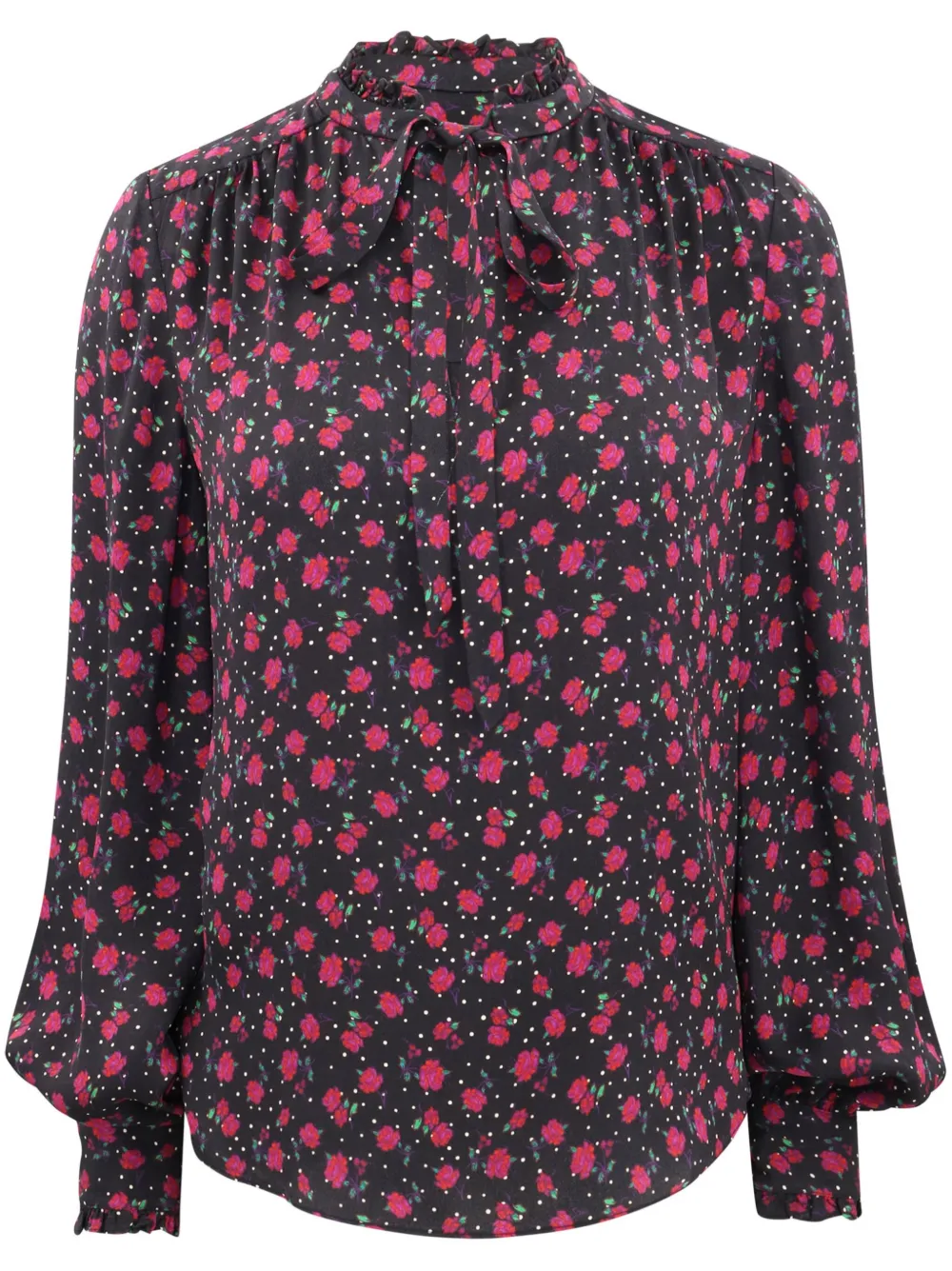 Veronica Beard Blouse met bloemenprint Zwart