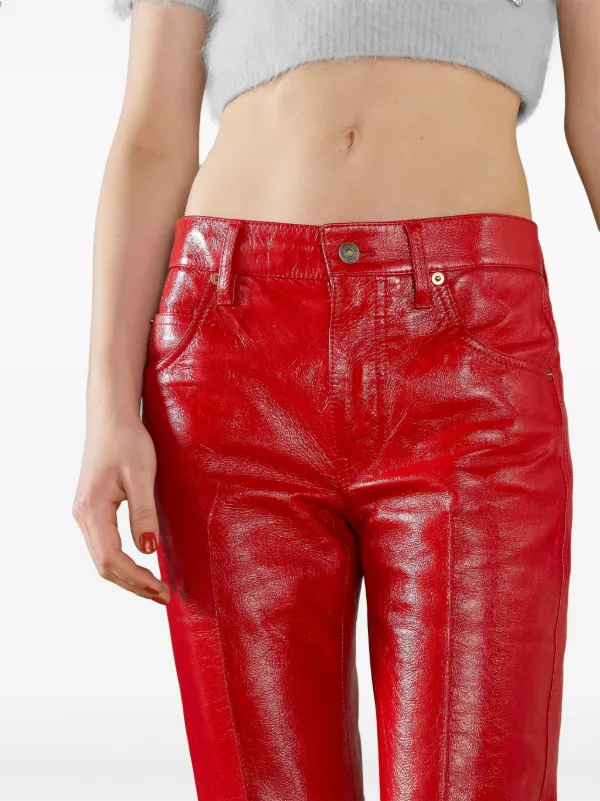 Gucci leather hot sale pants womens