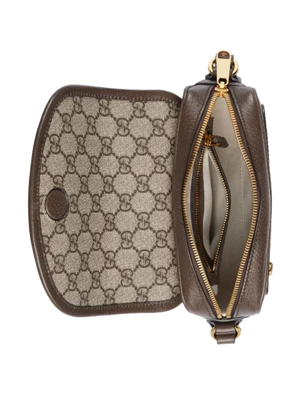 Gucci Ophidia GG mini bag women Canvas Cotton Calf Leather One Size Neutrals