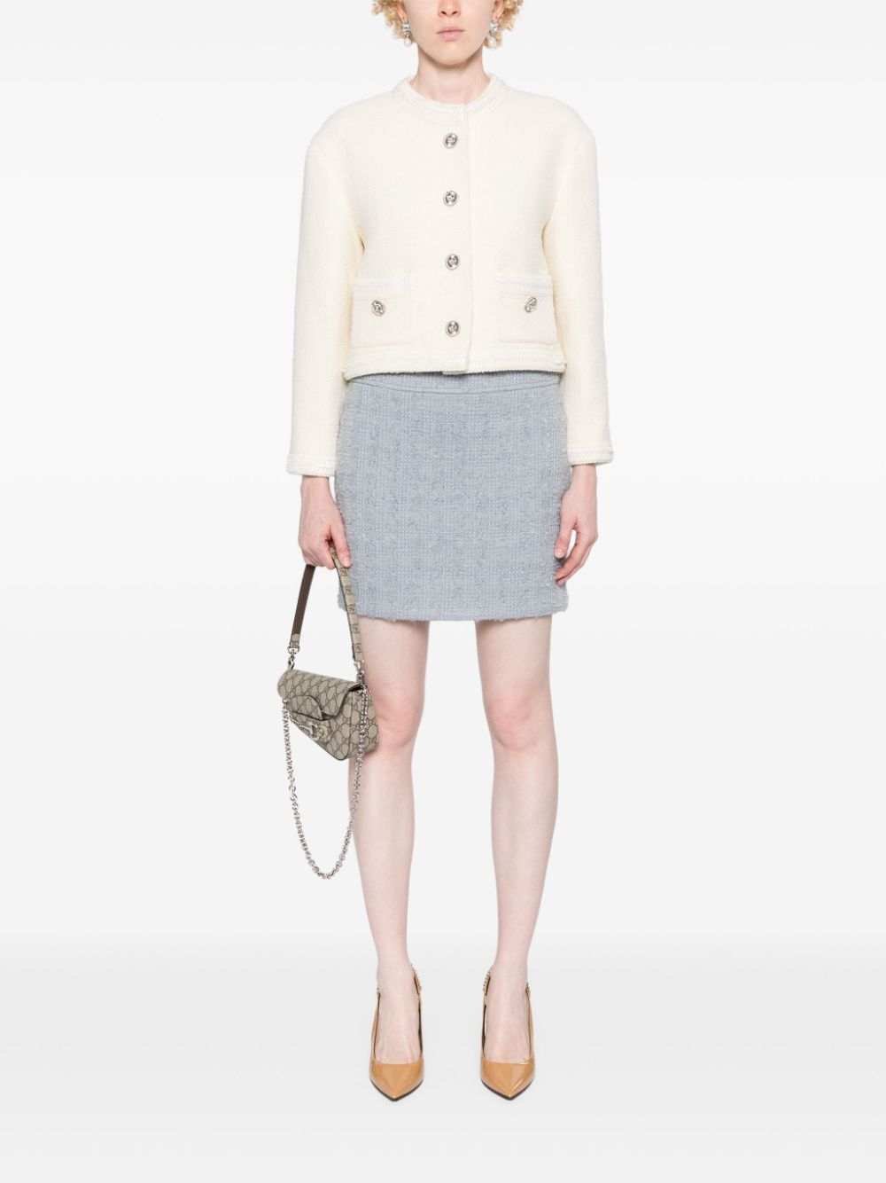 Gucci tweed jacket - White