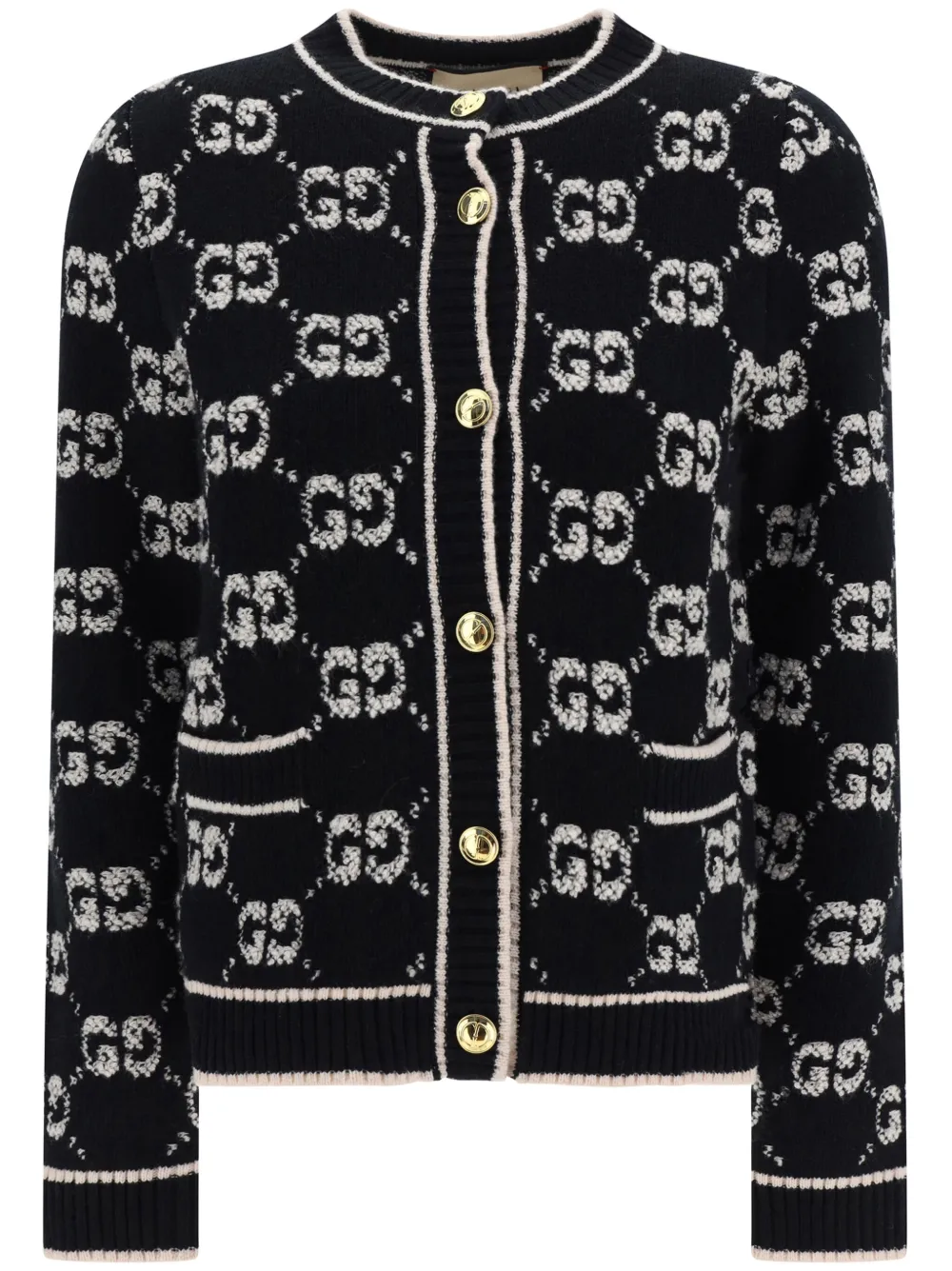 Gucci GG bouclé wool cardigan - Black