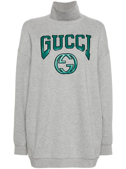 Gucci logo-patch cotton sweatshirt