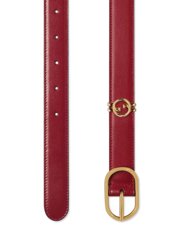Gucci red on sale belt men