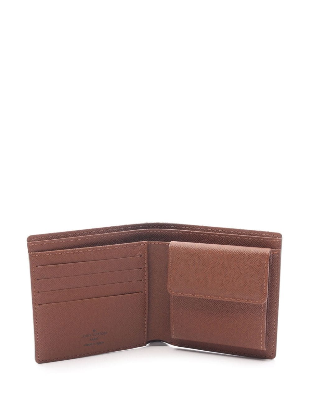 Pre-owned Louis Vuitton 2006 Portefeuille Marco Wallet In Brown