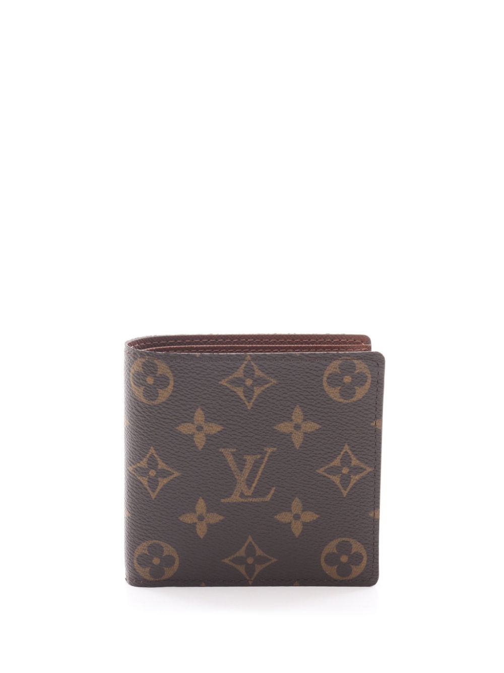 Authenticated Used Louis Vuitton Wallet Men's LOUIS VUITTON Long / Folded  Set Portofeuil Double Cafe M66480 Monogram Grasse 