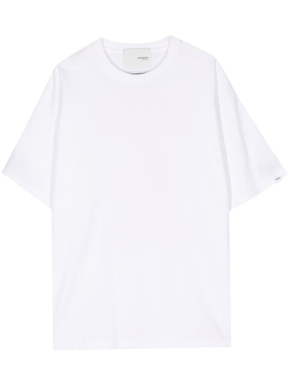 Yoshiokubo Shark Cotton T-shirt In White