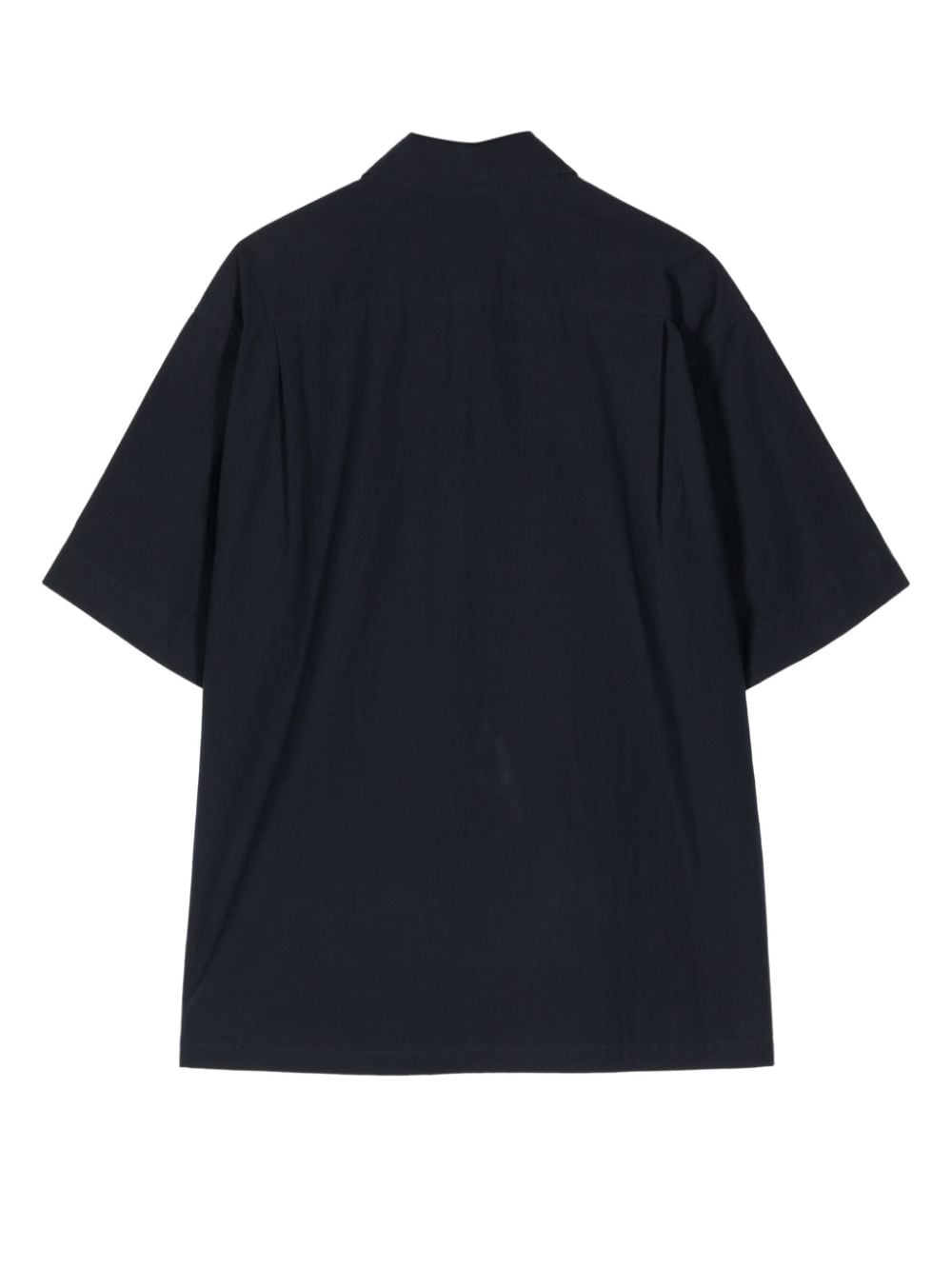 Shop Yoshiokubo Panelled Cotton Shirt In Blue