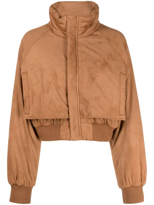 Veste crop à logo appliqué - izzue - Modalova