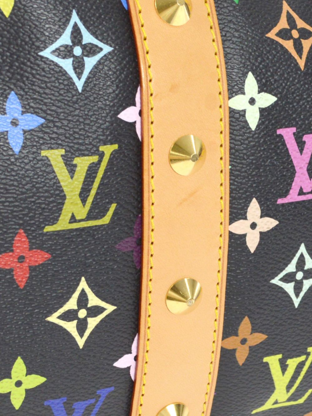 Louis Vuitton Pre-Owned x Takashi Murakami 2003 キーポル 45 ボストンバッグ | ブラック |  FARFETCH JP