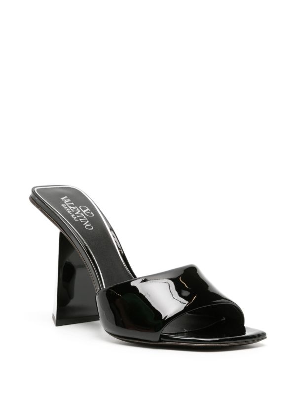 Valentino Garavani One Stud Hyper 105mm Sandals | Black | FARFETCH