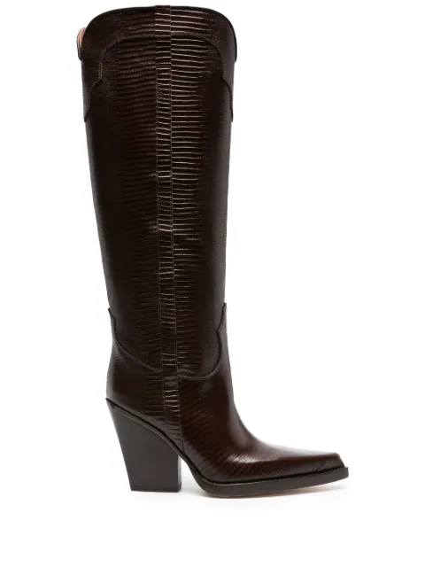 Paris Texas El Dorado 100mm leather boot