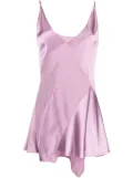 Maison Margiela panelled satin minidress - Purple