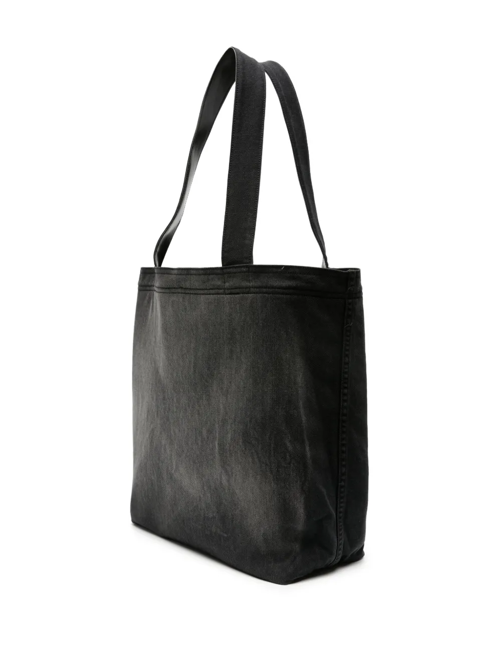 Shop Y/project Paris' Best Distressed Denim Tote Bag In Black