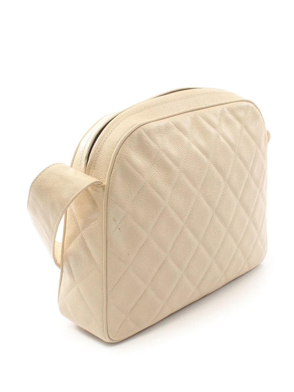 CHANEL Pre-Owned 1994-1996 diamond-quilted shoulder bag - Beige