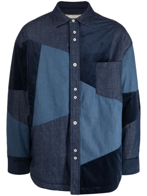 FIVE CM sobrecamisa con diseño patchwork