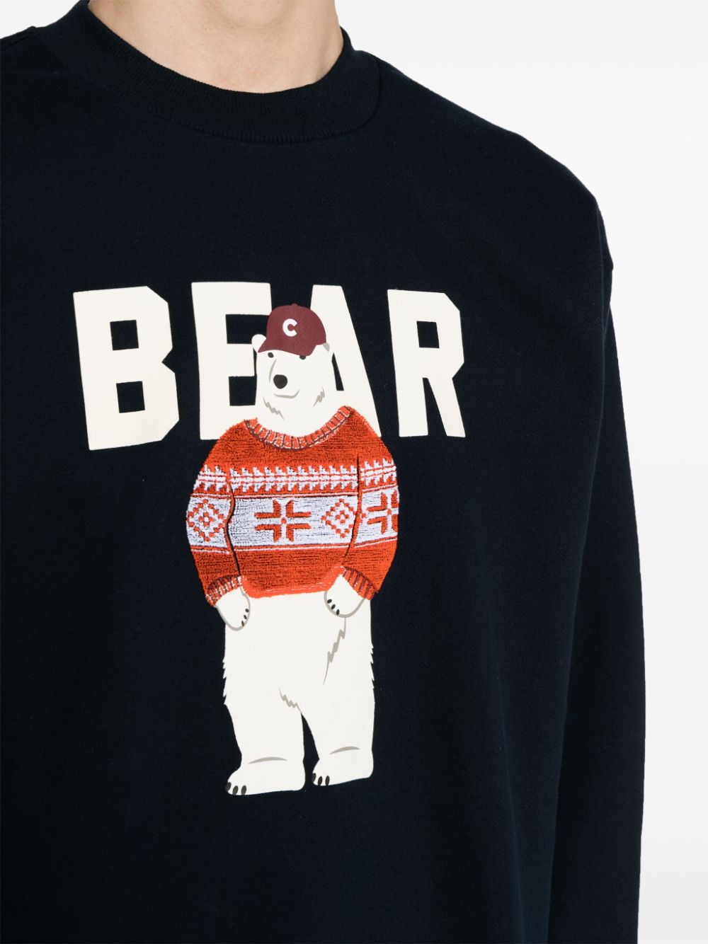 Shop Chocoolate Bear-print Sweatshirt In Blue