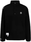 AAPE BY *A BATHING APE® logo-appliqué roll-neck sweatshirt - Black