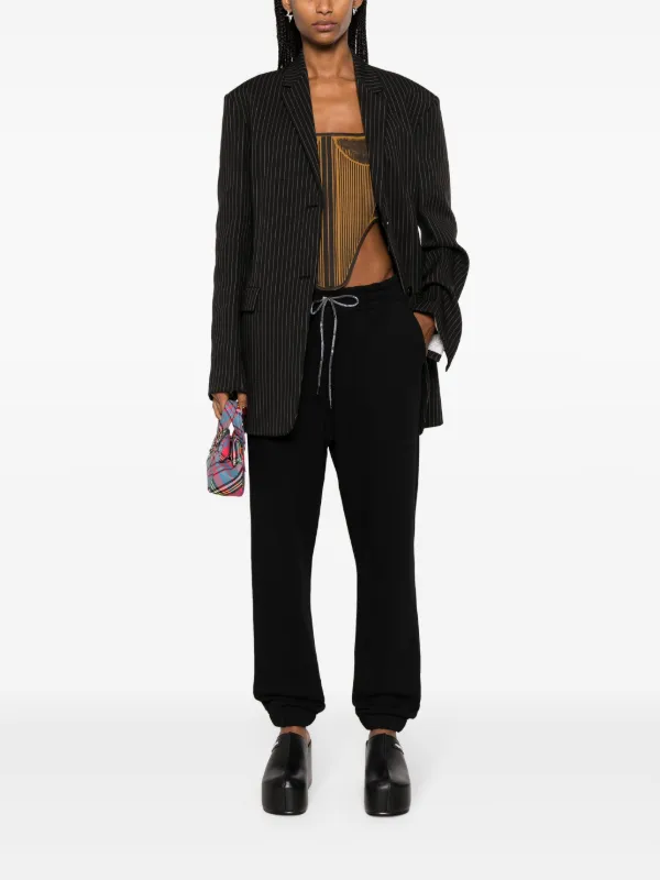 Vivienne Westwood Orb-embroidered Tapered Track Pants