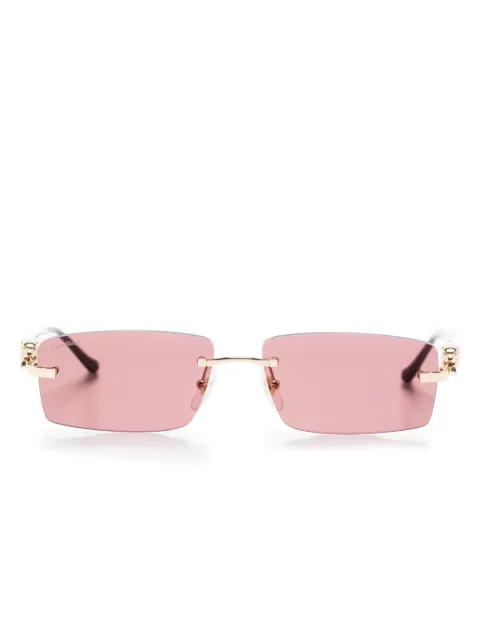 Cartier Eyewear rimless rectangle sunglasses