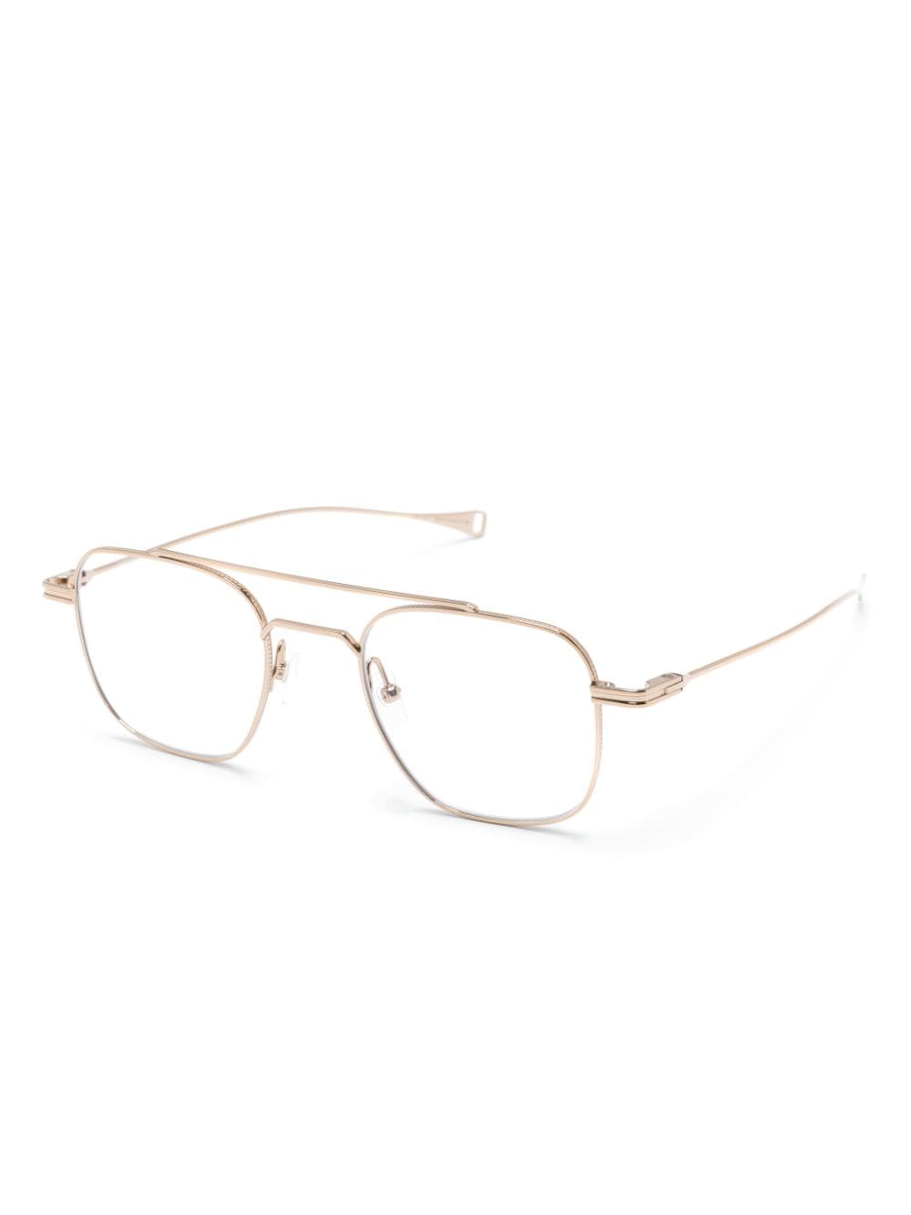 Shop Dita Eyewear Lsa-118 Navigator-frame Glasses In Gold