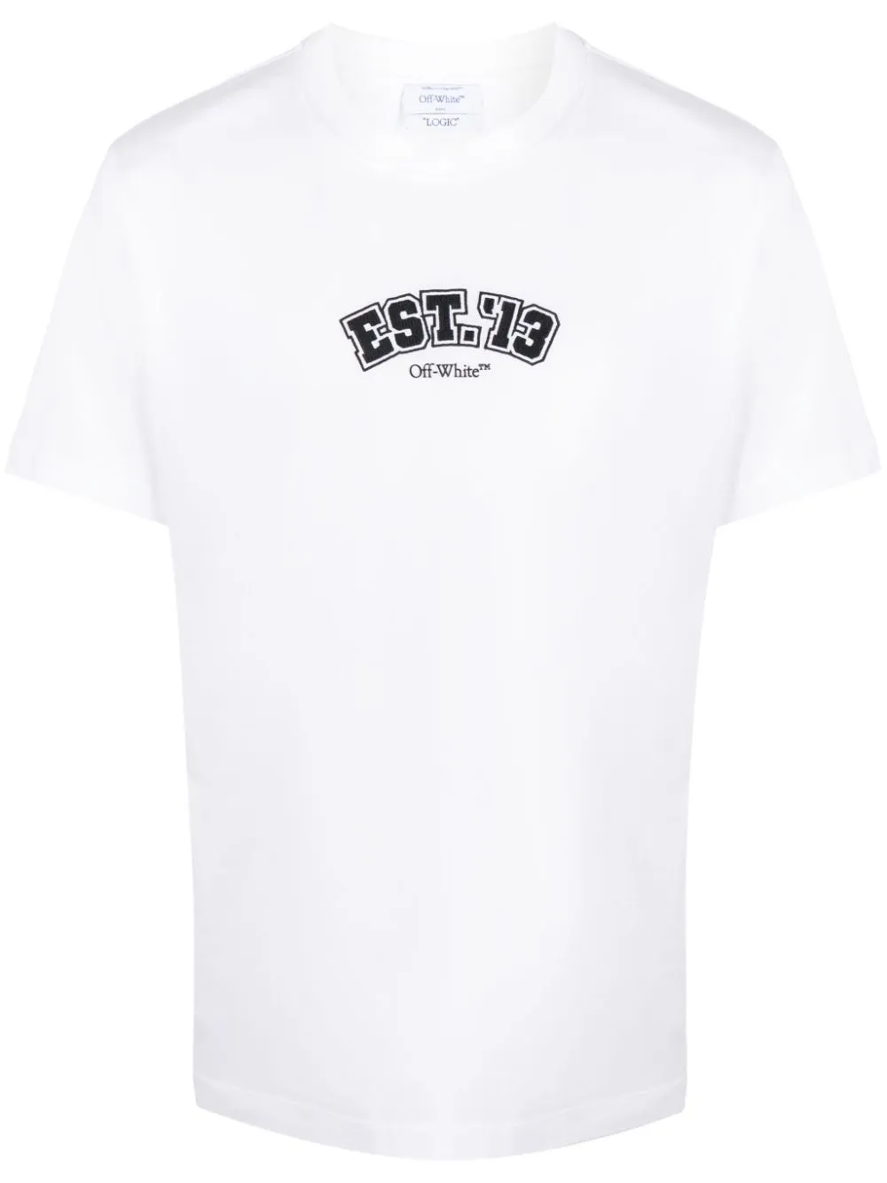 Off-white Logic Cotton T-shirt In White