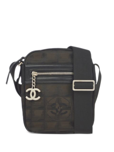 HOT SALE CHANEL 2007 Travel Choco Bar crossbody bag Women